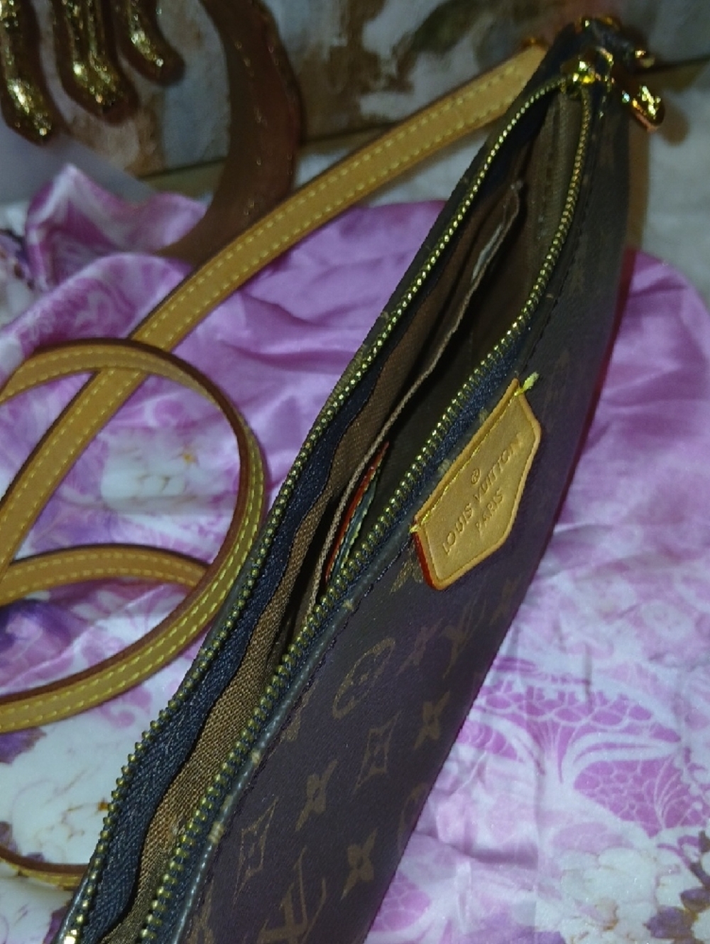Louis Vuitton Monogram Canvas Crossbody Bag in Brown and Tan - Picture 13 of 16